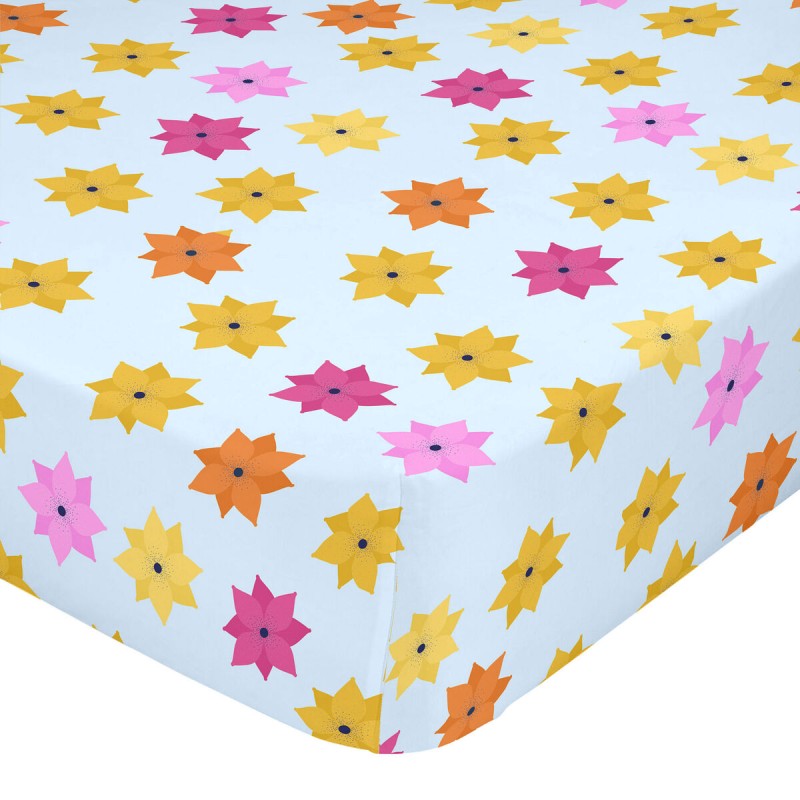 Bettlaken HappyFriday MR FOX Bunt 70 x 140 x 14 cm Blomster