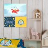 Leinwand HappyFriday Le Petit Prince Son avion Bunt 27 x 27 cm