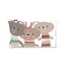 Kissenbezug HappyFriday Moshi Moshi Rabbit Family Bunt 50 x 30 cm