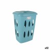 Korb für schmutzige Wäsche Tontarelli Laundry Blau 41 x 33,2 x 54,5 cm (12 Stück)