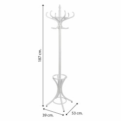 Hattestativ Alexandra House Living Weiß 39 x 187 x 53 cm