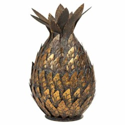 Kerzenleuchter Alexandra House Living Gold Eisen 18 x 28 x 18 cm Ananas