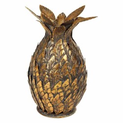 Kerzenleuchter Alexandra House Living Gold Eisen 15 x 26 x 15 cm Ananas