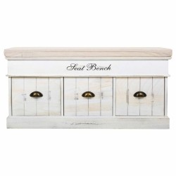 Kofferbank Alexandra House Living Weiß Paulonia-Holz Holz MDF 35 x 50 x 102 cm