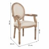 Esszimmerstuhl Alexandra House Living Beige 46 x 96 x 55 cm