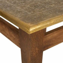 Tischdekoration Alexandra House Living Braun Gold Metall Mango-Holz 45 x 42 x 45 cm