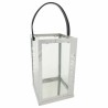 Laterne Alexandra House Living Silber Glas Edelstahl 18 x 30 x 18 cm