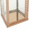 Laterne Alexandra House Living Kupfer Glas Edelstahl 18 x 30 x 18 cm