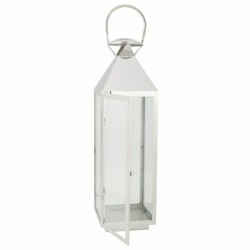 Laterne Alexandra House Living Silber Glas Edelstahl 23 x 72 x 24 cm