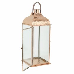 Laterne Alexandra House Living Kupfer Glas Edelstahl 29 x 70 x 29 cm