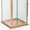 Laterne Alexandra House Living Kupfer Glas Edelstahl 29 x 70 x 29 cm