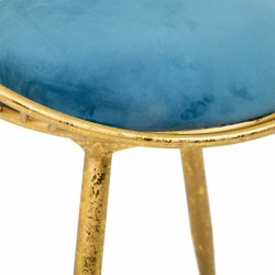 Hocker Alexandra House Living Blau Gold 46 x 70 x 55 cm