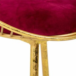 Hocker Alexandra House Living Rot Gold 46 x 70 x 55 cm