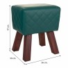 Hocker Alexandra House Living PVC Holz MDF 30 x 47 x 36 cm