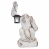 Deko-Figur Alexandra House Living Weiß Magnesium Affe 35 x 58 x 36 cm