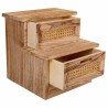 Hocker Alexandra House Living Paulonia-Holz 34 x 34 x 34 cm Leiter