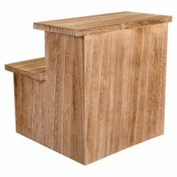 Hocker Alexandra House Living Paulonia-Holz 34 x 34 x 34 cm Leiter