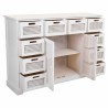 Anrichte Alexandra House Living Weiß Paulonia-Holz Holz MDF 33 x 78 x 113 cm