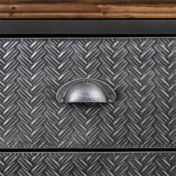 Anrichte Alexandra House Living Braun Grau Holz Metall 42 x 74 x 164 cm