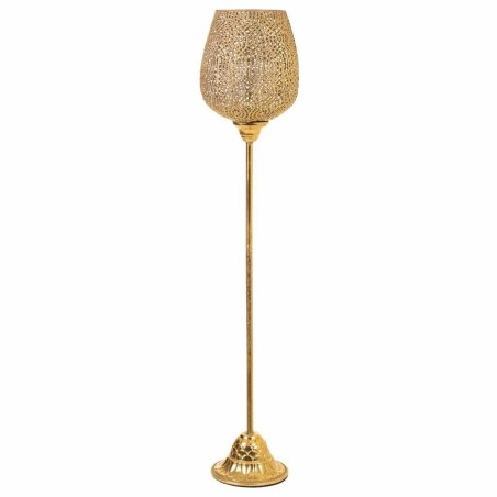 Kerzenschale Alexandra House Living Gold Glas Eisen 19 x 93 x 19 cm