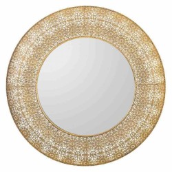 Wandspiegel Alexandra House Living Gold Glas Eisen 4 x 83 x 83 cm