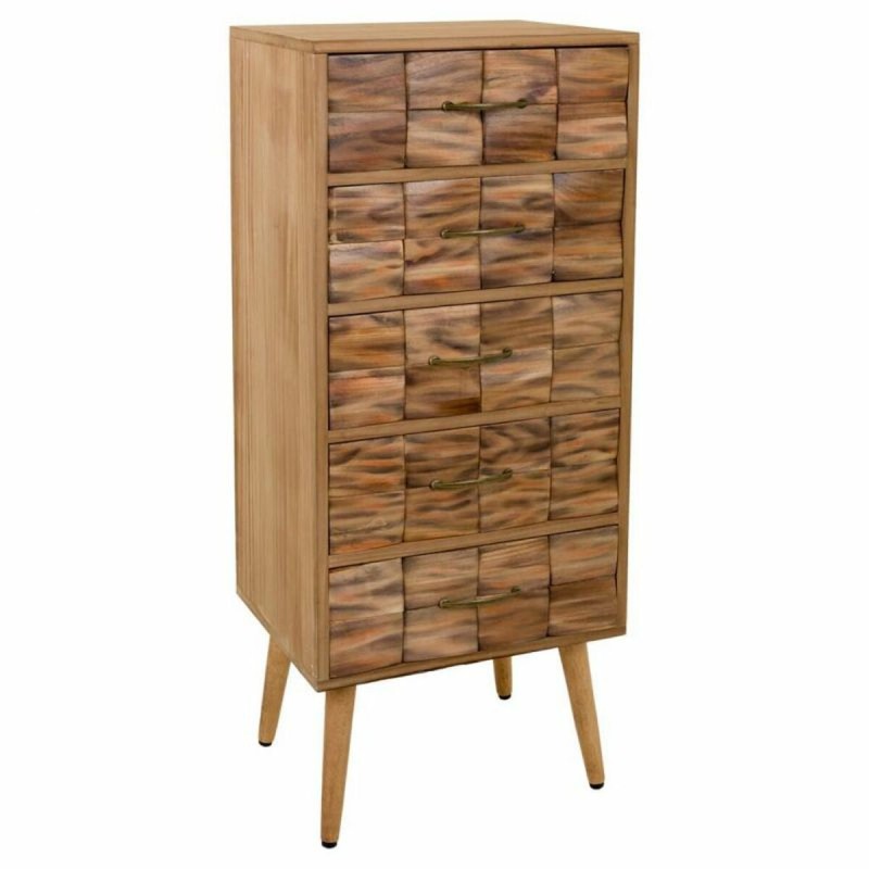 Schubladenschrank Alexandra House Living natürlich Paulonia-Holz 108 x 38 x 44 cm