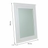 Wandspiegel Alexandra House Living Weiß Glas Tannenholz 3 x 90 x 70 cm