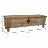 Truhe Alexandra House Living Messing Mango-Holz 45 x 46 x 150 cm