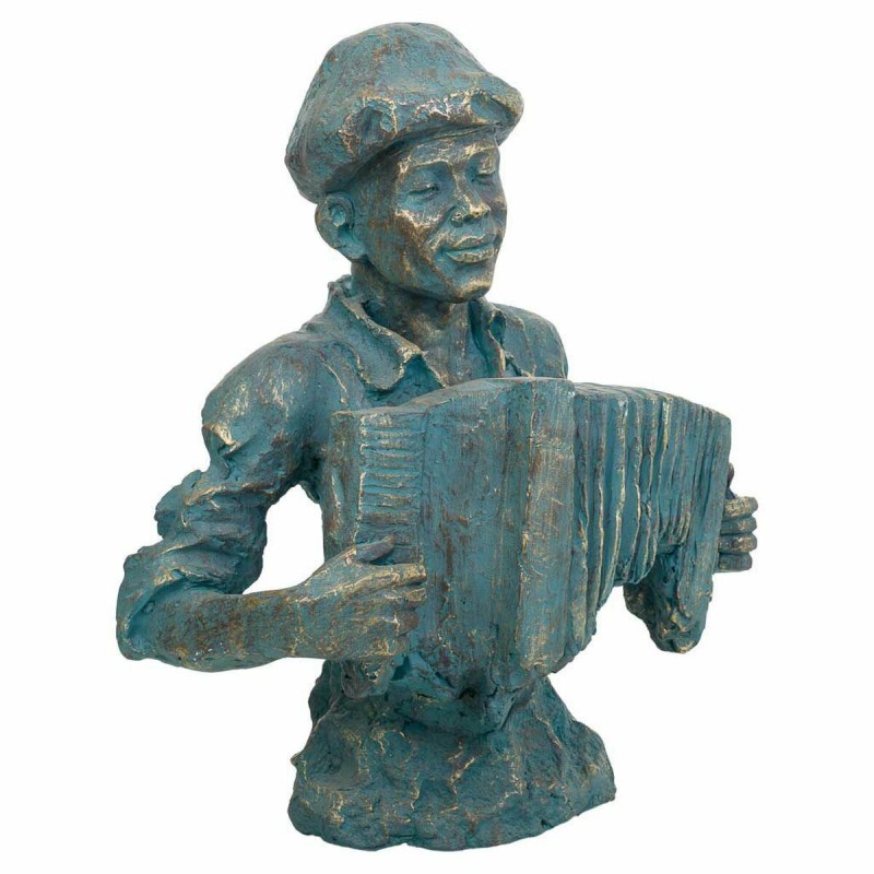 Deko-Figur Alexandra House Living Magnesium Musiker 30 x 62 x 51 cm