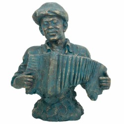 Deko-Figur Alexandra House Living Magnesium Musiker 30 x 62 x 51 cm