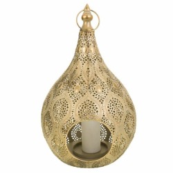 Kerzenschale Alexandra House Living Gold Glas Eisen 25 x 40 x 26 cm