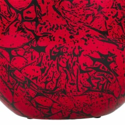 Vase Alexandra House Living Schwarz Rot aus Keramik 18 x 37 x 35 cm