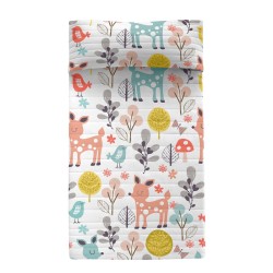 Steppdecke HappyFriday Moshi Moshi Bunt 200 x 260 cm Hirsch Wald