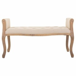 Hocker Alexandra House Living Creme Kautschukholz 48 x 60 x 113 cm