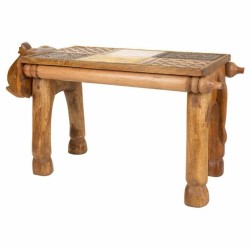 Tischdekoration Alexandra House Living Hellbraun Messing Mango-Holz 30 x 37 x 71 cm