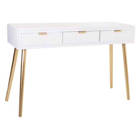 Konsolentisch mit Schubladen Alexandra House Living Gold Holz MDF 41 x 78 x 120 cm