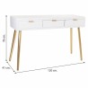 Konsolentisch mit Schubladen Alexandra House Living Gold Holz MDF 41 x 78 x 120 cm