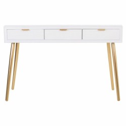 Konsolentisch mit Schubladen Alexandra House Living Gold Holz MDF 41 x 78 x 120 cm