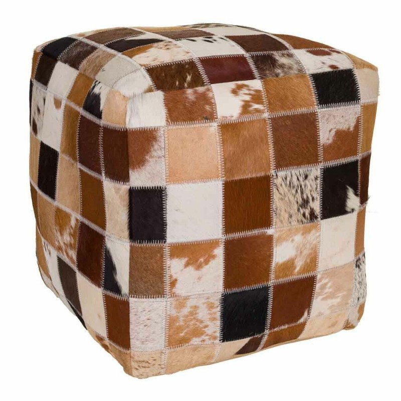 Puff Alexandra House Living Leder 40 x 40 x 40 cm