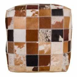 Puff Alexandra House Living Leder 40 x 40 x 40 cm