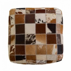 Puff Alexandra House Living Leder 40 x 40 x 40 cm