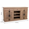 Anrichte Alexandra House Living Eisen Mango-Holz 40 x 89 x 173 cm