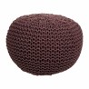 Puff Alexandra House Living Dunkelbraun polystyrol 40 x 30 x 40 cm