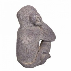 Deko-Figur Alexandra House Living Grau Magnesium Affe 26 x 40 x 35 cm