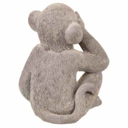 Deko-Figur Alexandra House Living Grau Polyesterharz Affe 26 x 40 x 34 cm