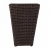 Blumentopf Alexandra House Living Braun Eisen Rattan Kunststoff 28 x 40 x 28 cm