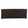 Blumentopf Alexandra House Living Braun Eisen Rattan Kunststoff 18 x 18 x 48 cm