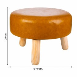 Hocker Alexandra House Living Gelb Polyurethan Holz MDF 40 x 29 x 40 cm