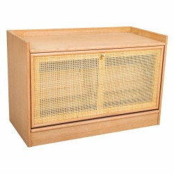 Hocker Alexandra House Living natürlich Holz MDF 38 x 53 x 80 cm Schuhschrank