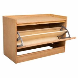 Hocker Alexandra House Living natürlich Holz MDF 38 x 53 x 80 cm Schuhschrank